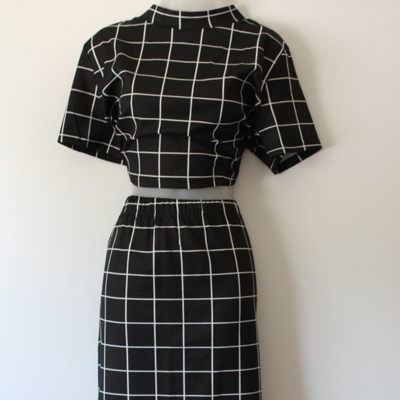 SHEIN Other - Crop + Skirt  2 Piece Plus Set